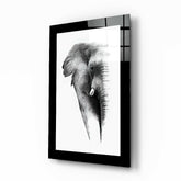Elephant Glass Wall Art.